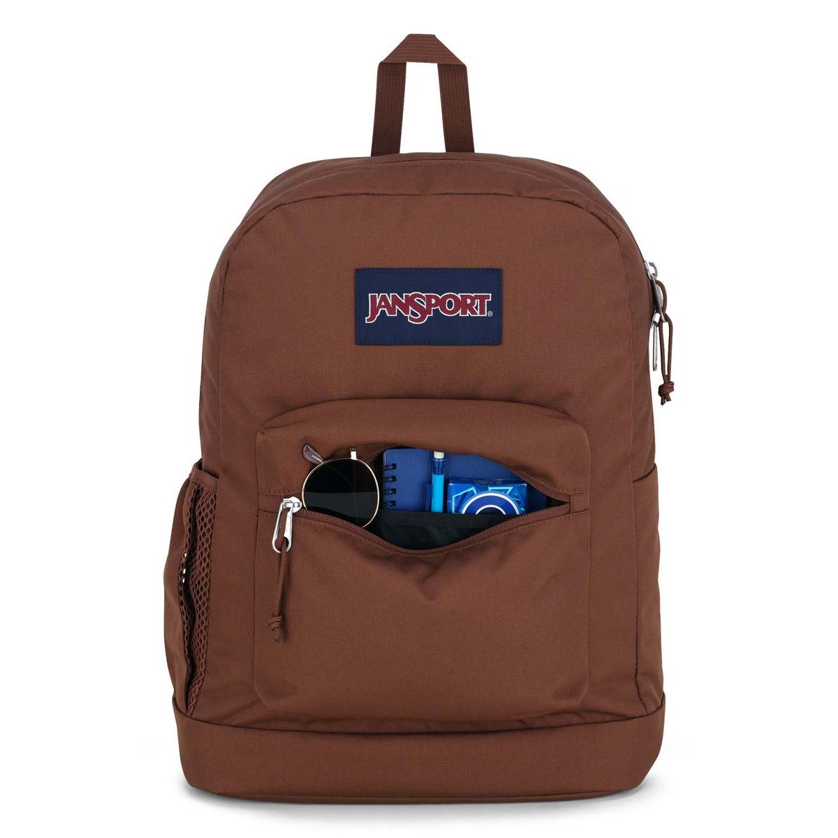 Sac à dos pour ordinateur portable JanSport Cross Town Plus - Marron basique