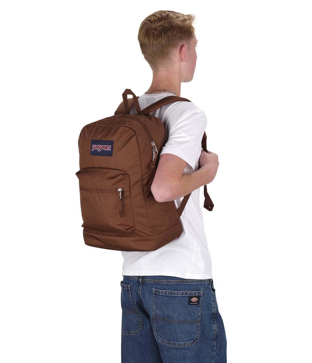 Sac à dos pour ordinateur portable JanSport Cross Town Plus - Marron basique