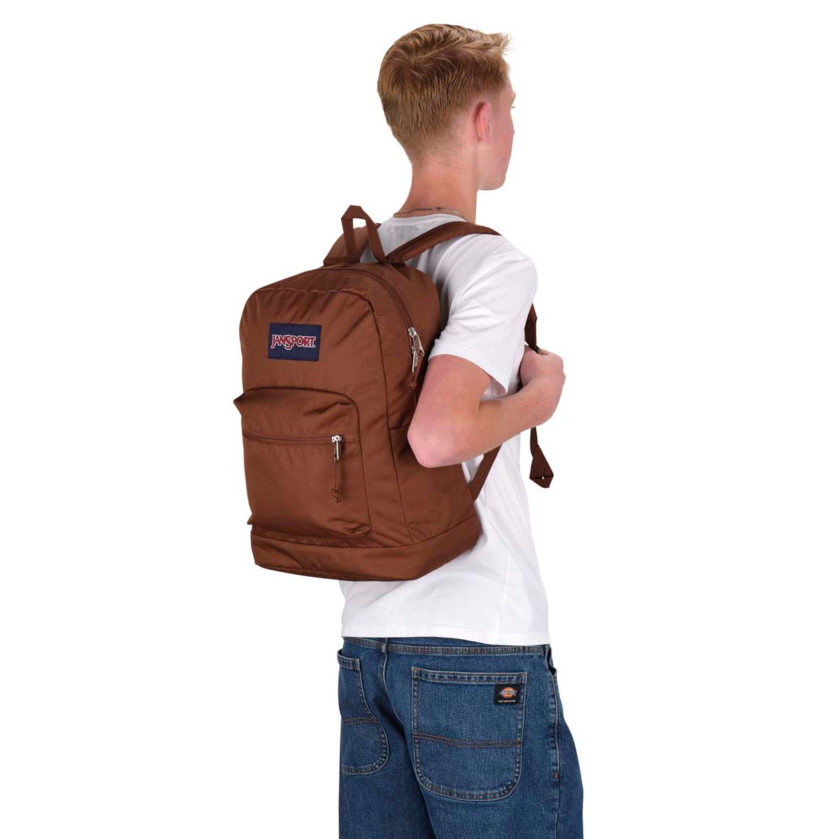 Sac à dos pour ordinateur portable JanSport Cross Town Plus - Marron basique