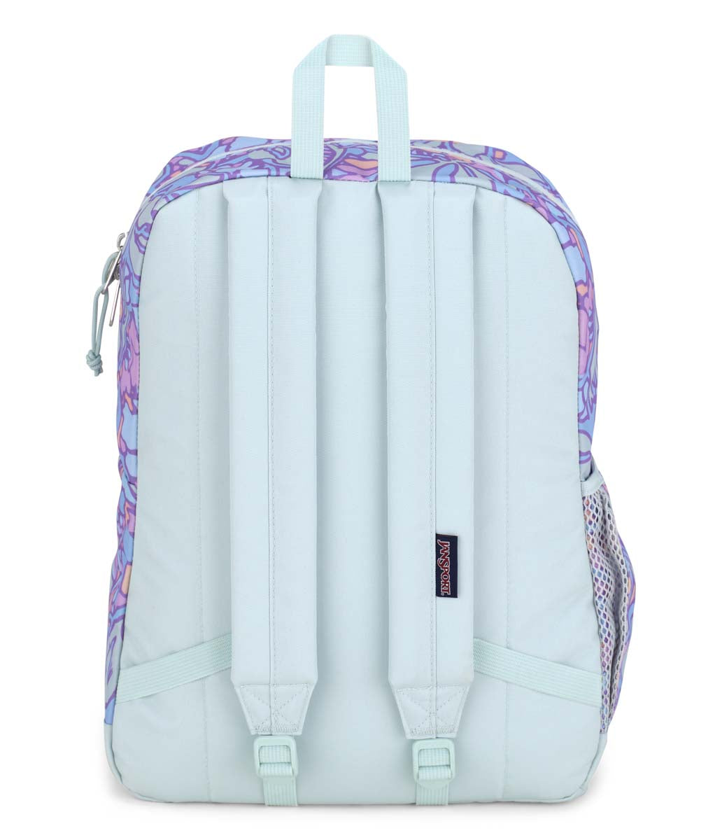 Sac à dos pour ordinateur portable JanSport Cross Town Plus - Lilas pastel floral fluide