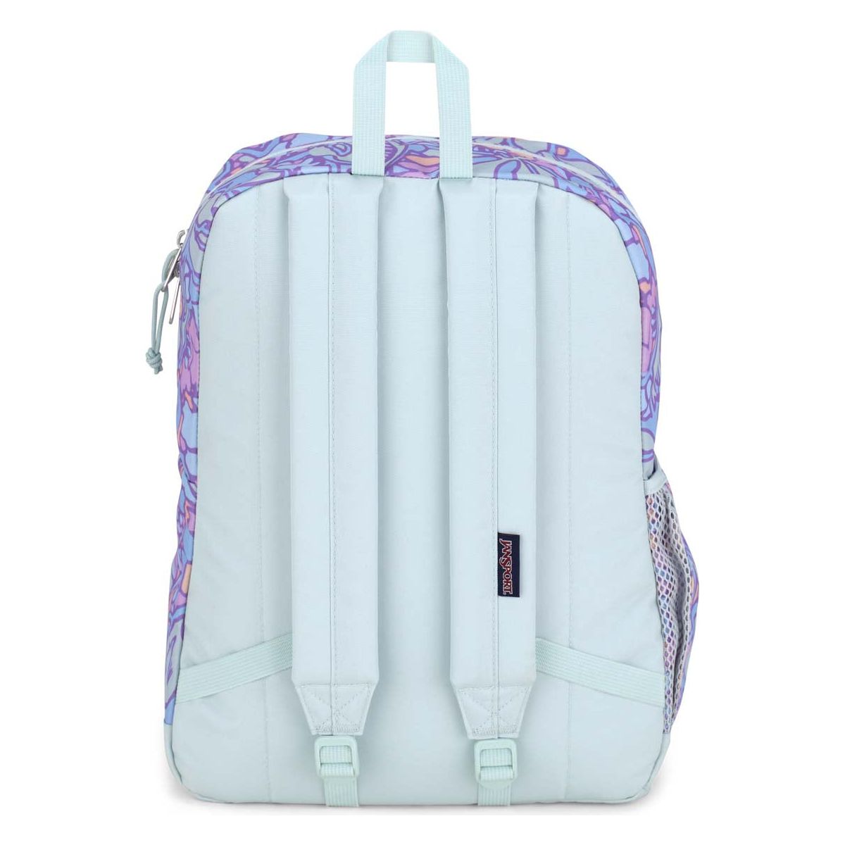 JanSport Cross Town Plus Laptop Backpack - Fluid Floral Pastel Lilac