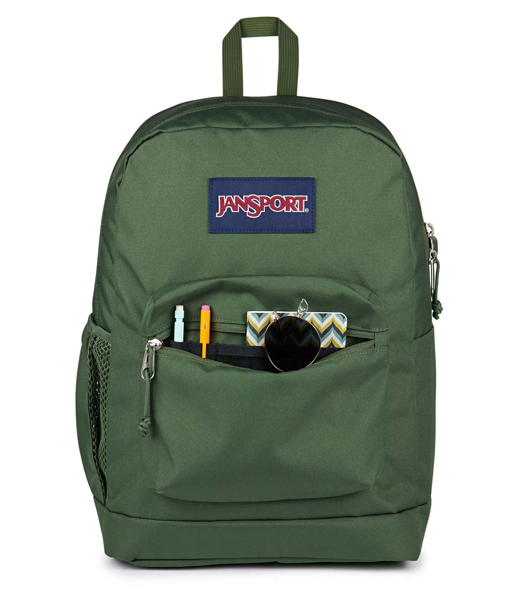 Sac à dos pour ordinateur portable JanSport Cross Town Plus - Vert Cargo