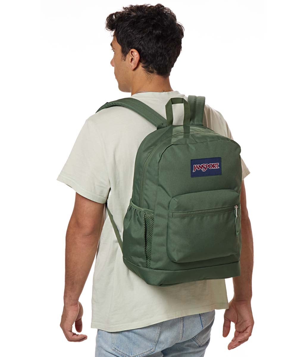 Sac à dos pour ordinateur portable JanSport Cross Town Plus - Vert Cargo