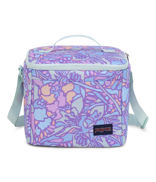 JanSport Super Snack Sac à lunch - Lilas pastel floral fluide