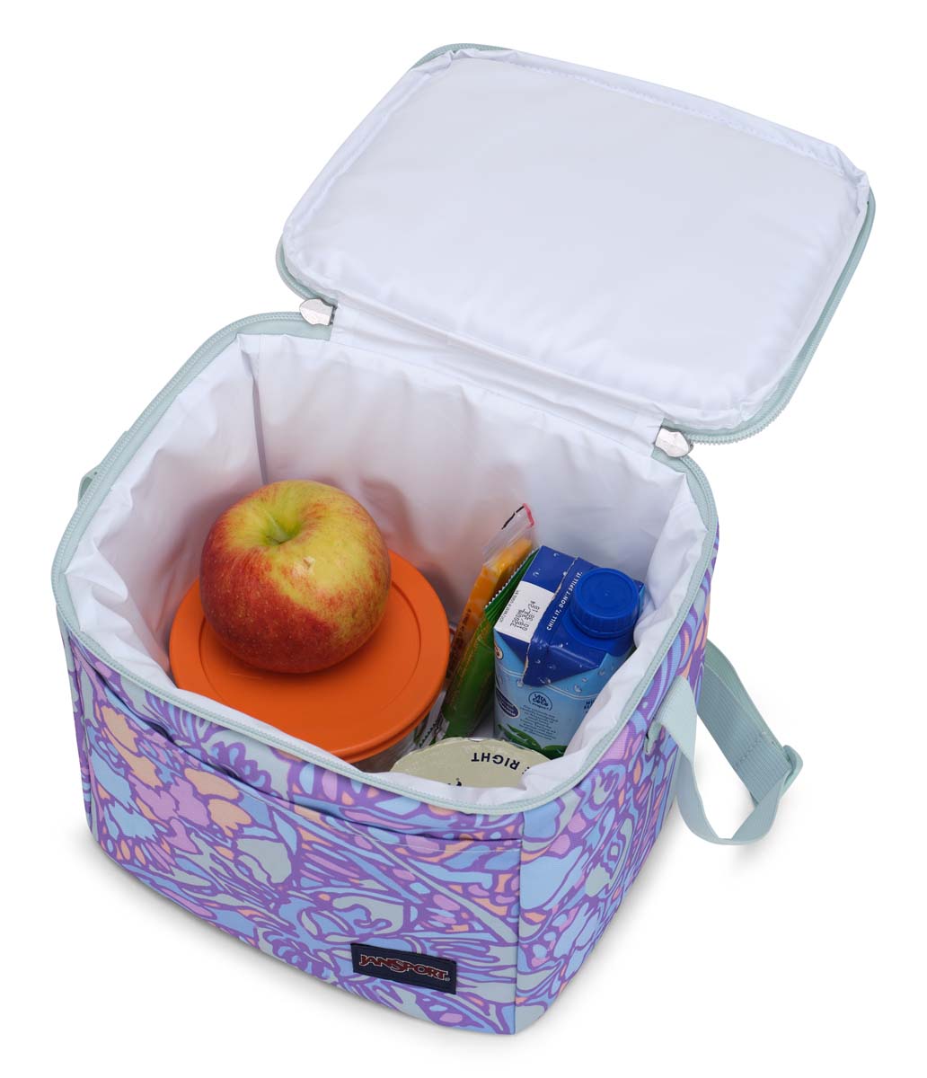 JanSport Super Snack Sac à lunch - Lilas pastel floral fluide