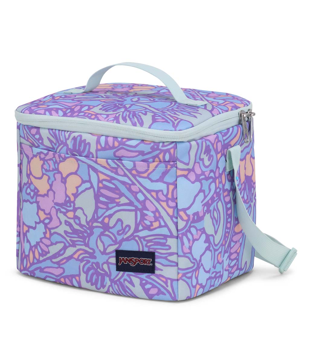 JanSport Super Snack Sac à lunch - Lilas pastel floral fluide