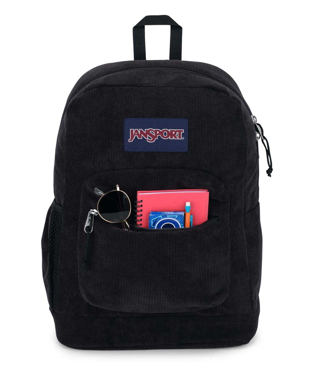 JanSport Cross Town Plus Remix Black Corduroy Bagages Mira