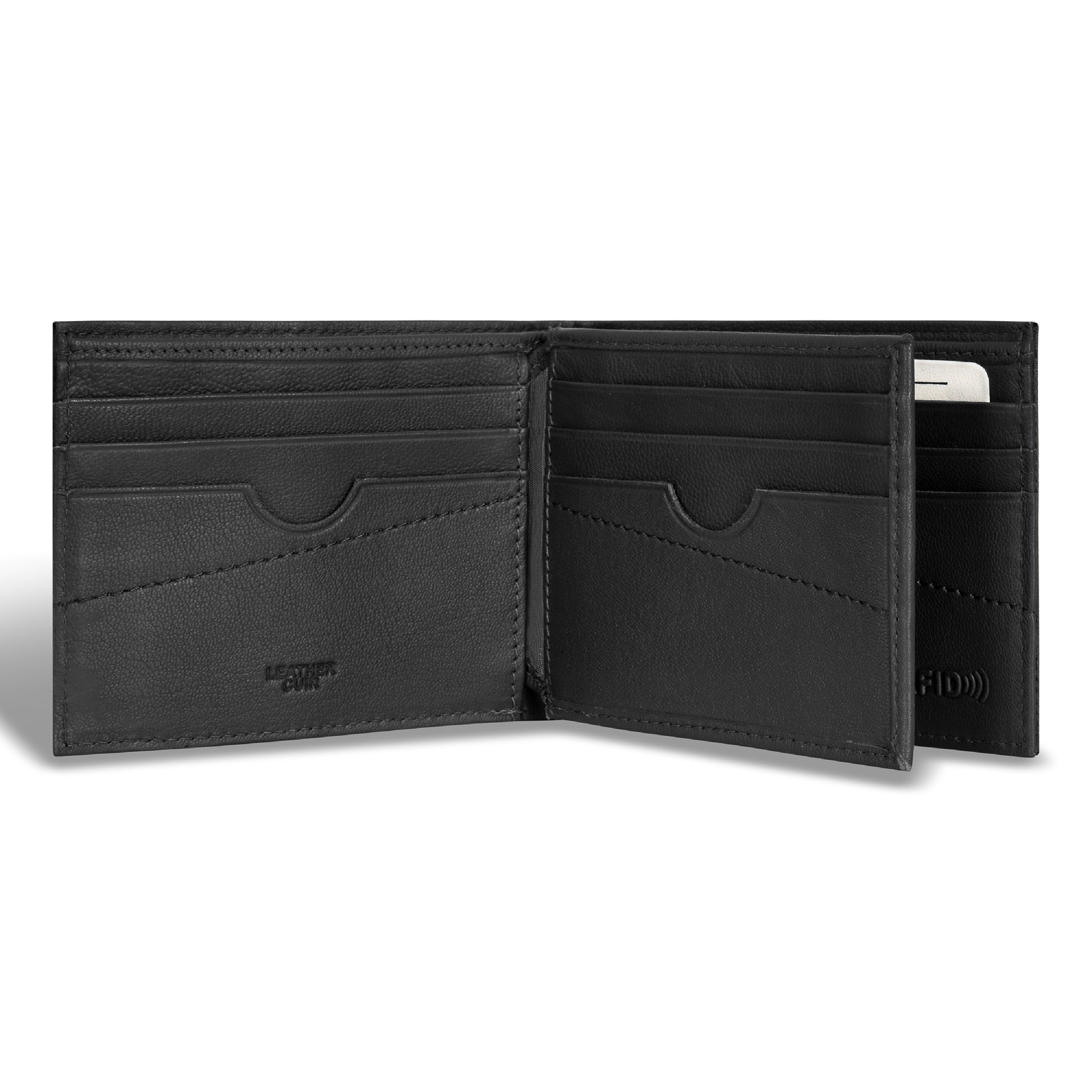 Champs Men Camo / Leather Center Wing Wallet