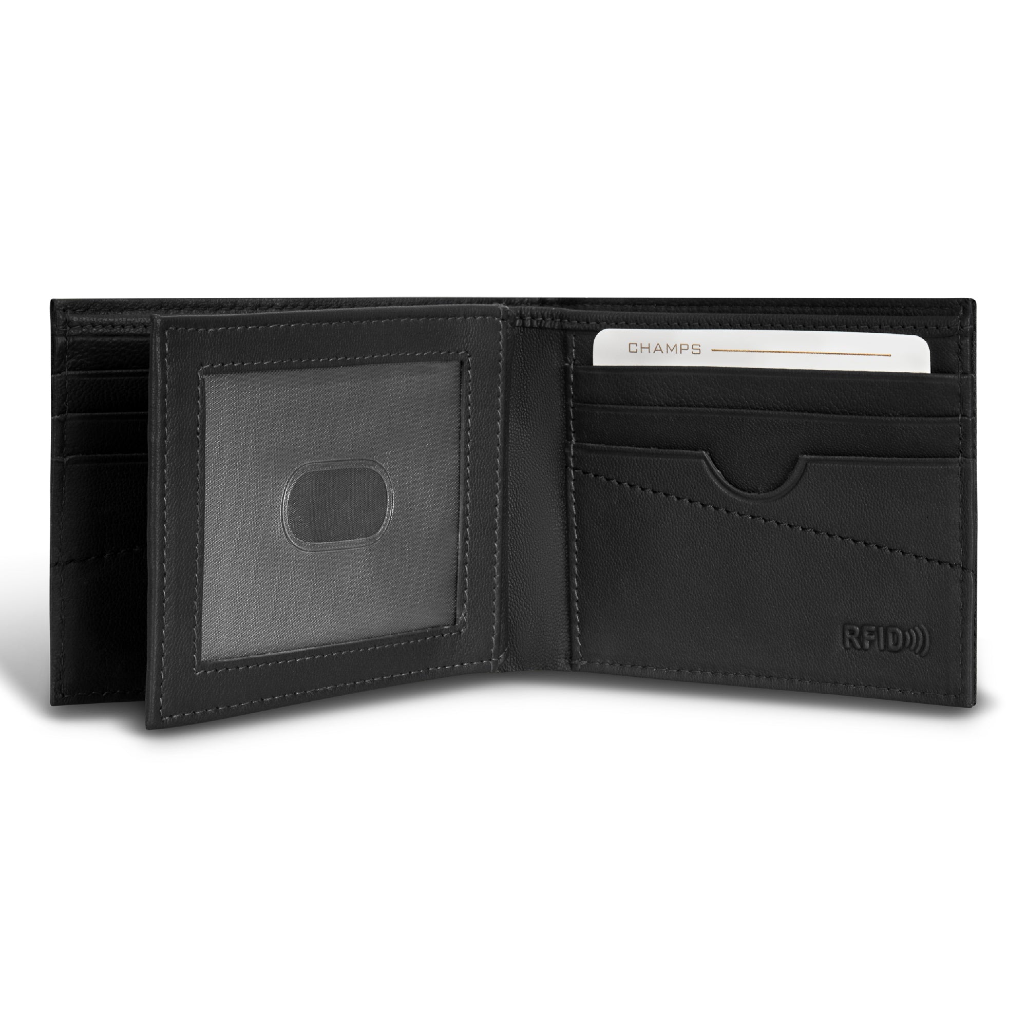 Champs Men Camo / Leather Center Wing Wallet
