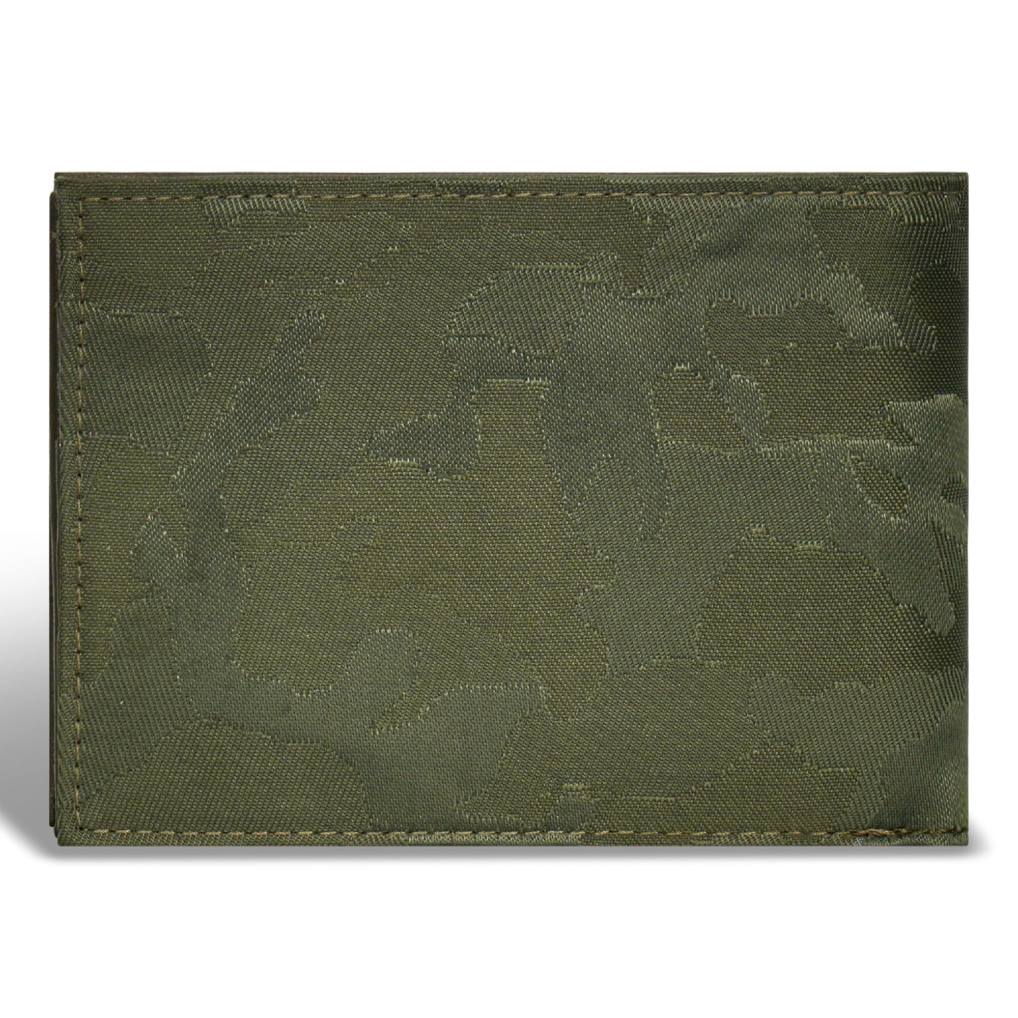 Champs Men Camo / Leather Center Wing Wallet