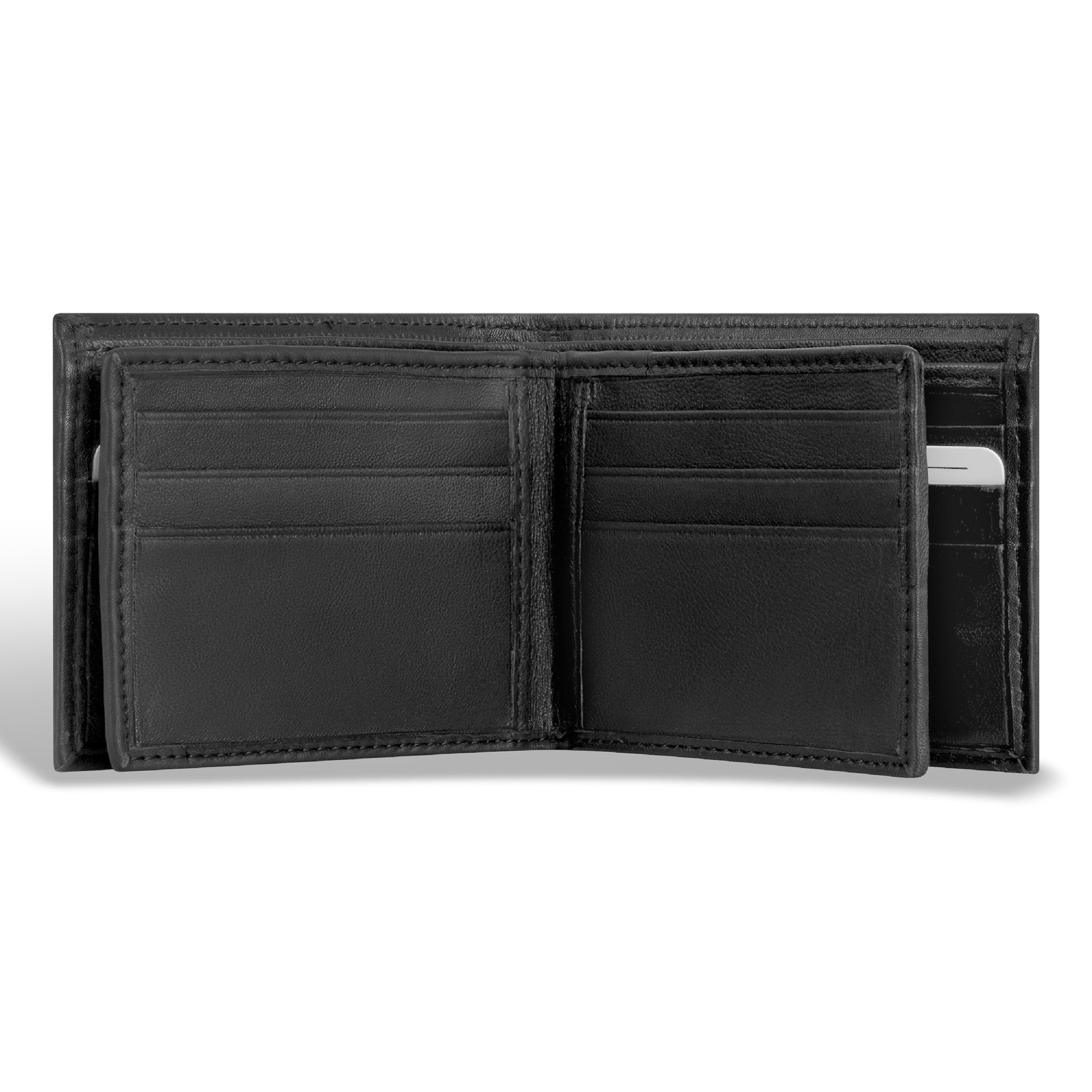Champs Men Classic / Leather Multi-Wing Card Wallet