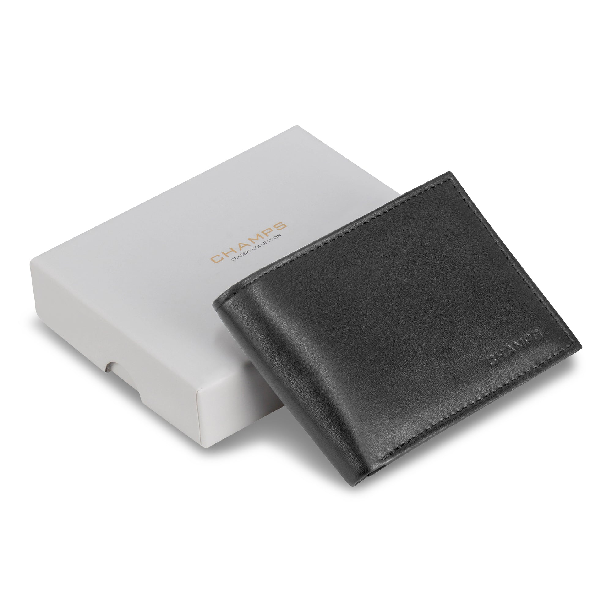 Champs Men Classic / Leather Multi-Wing Card Wallet