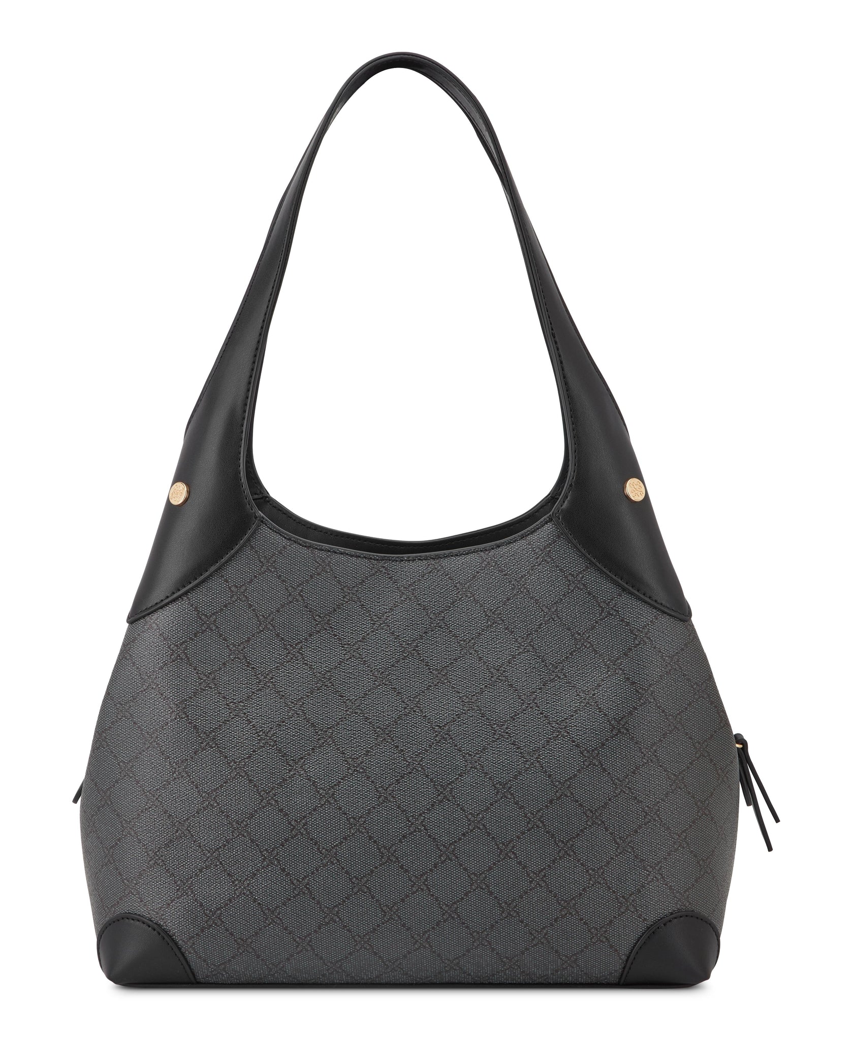 Nine West Handbags EAMON 3 COMP SHOULDER BAG ONYX LOGO