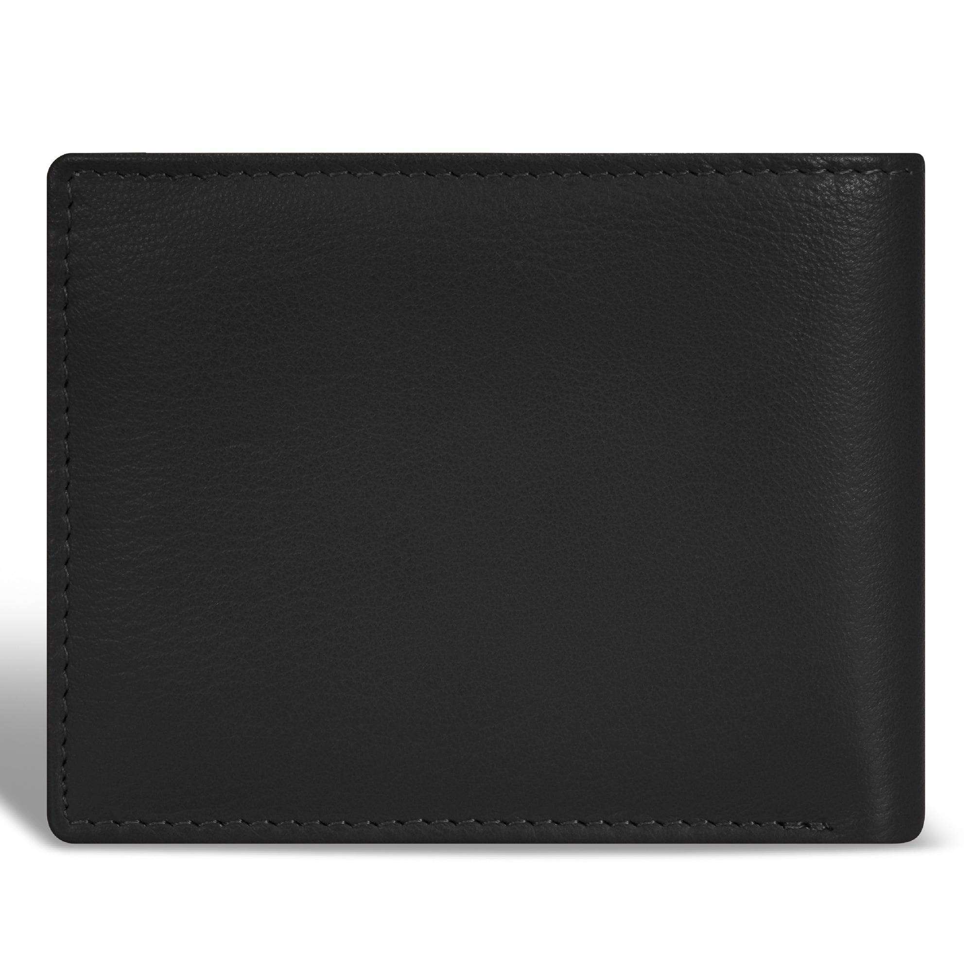 Champs Men Onyx / Leather Zip Bi-Fold Wallet