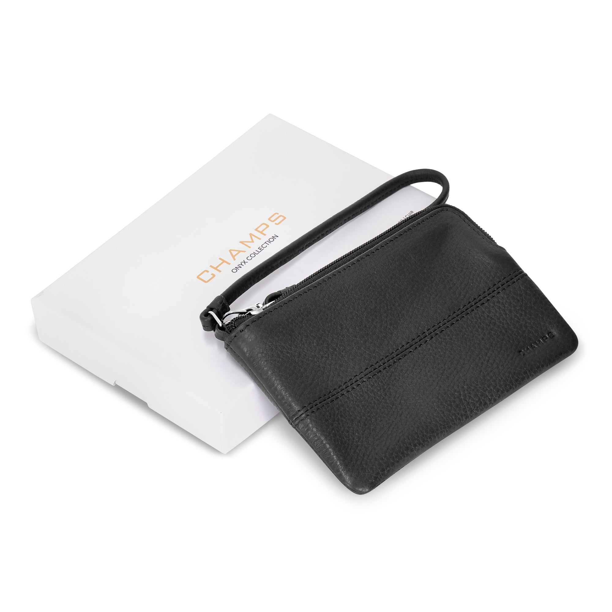 Champs Hommes Onyx / Pochette en Cuir