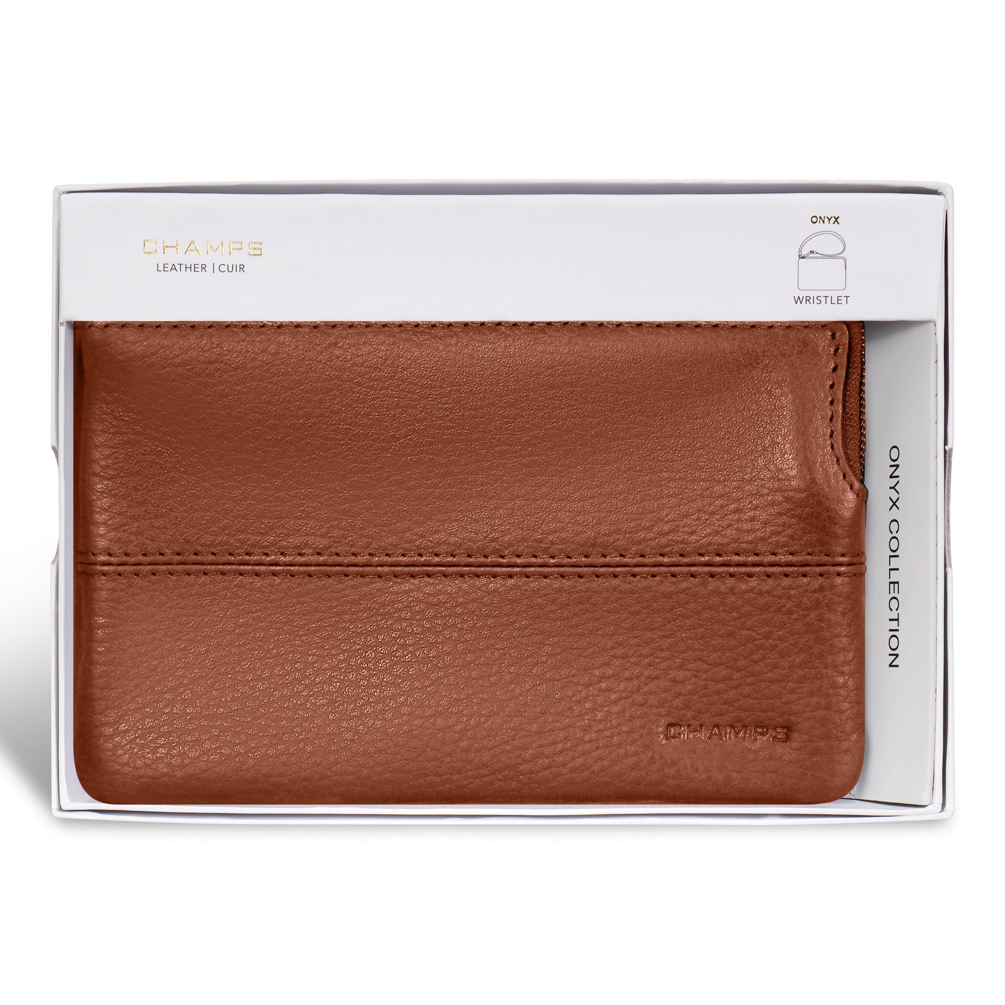 Champs Hommes Onyx / Pochette en Cuir