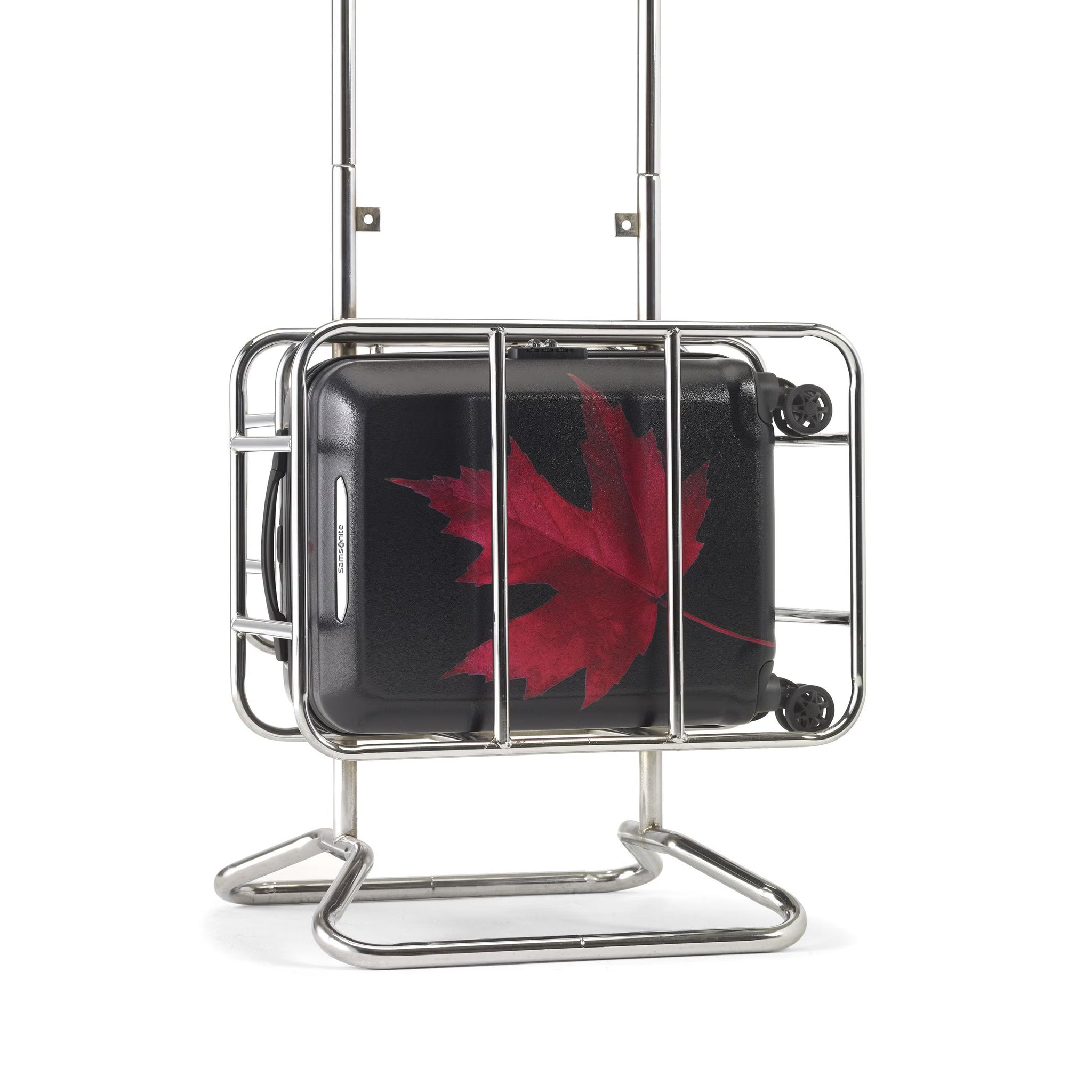 Samsonite Canadian Collection 3-Piece Nested Set Expandable - Maple Lead Red/Black