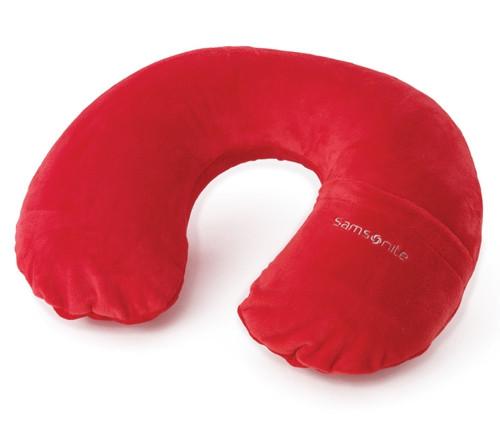 Samsonite Inflatable Neck Pillow With Cover - Red Pepper