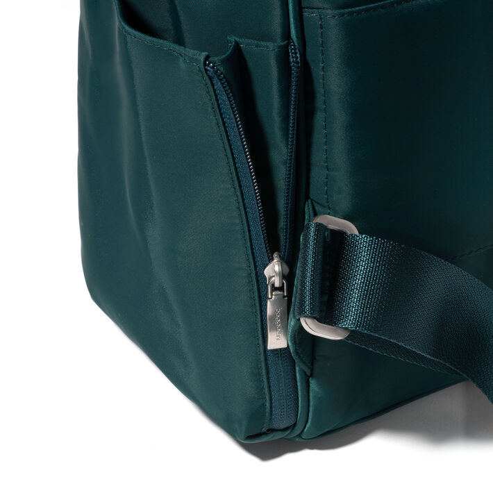 Baggallini Chelsea Laptop Backpack - Emerald Twill