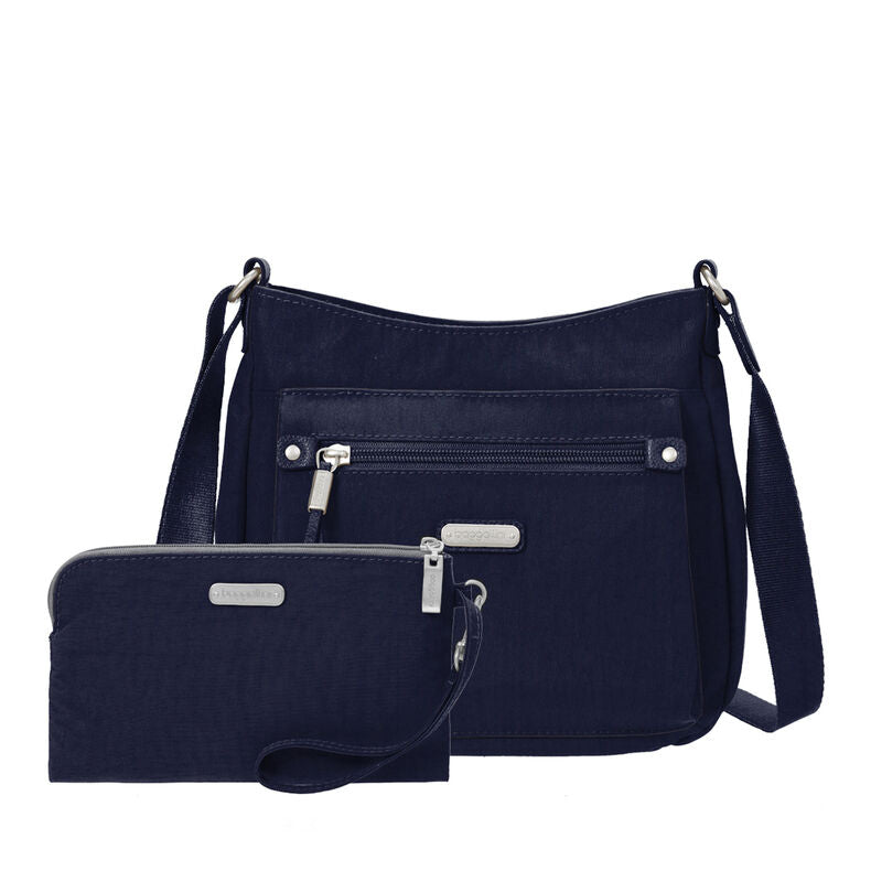 Baggallini Uptown Bagg With RFID Phone Wristlet - Navy