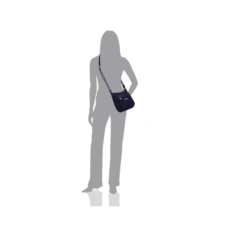 Baggallini Uptown Bagg With RFID Phone Wristlet - Navy