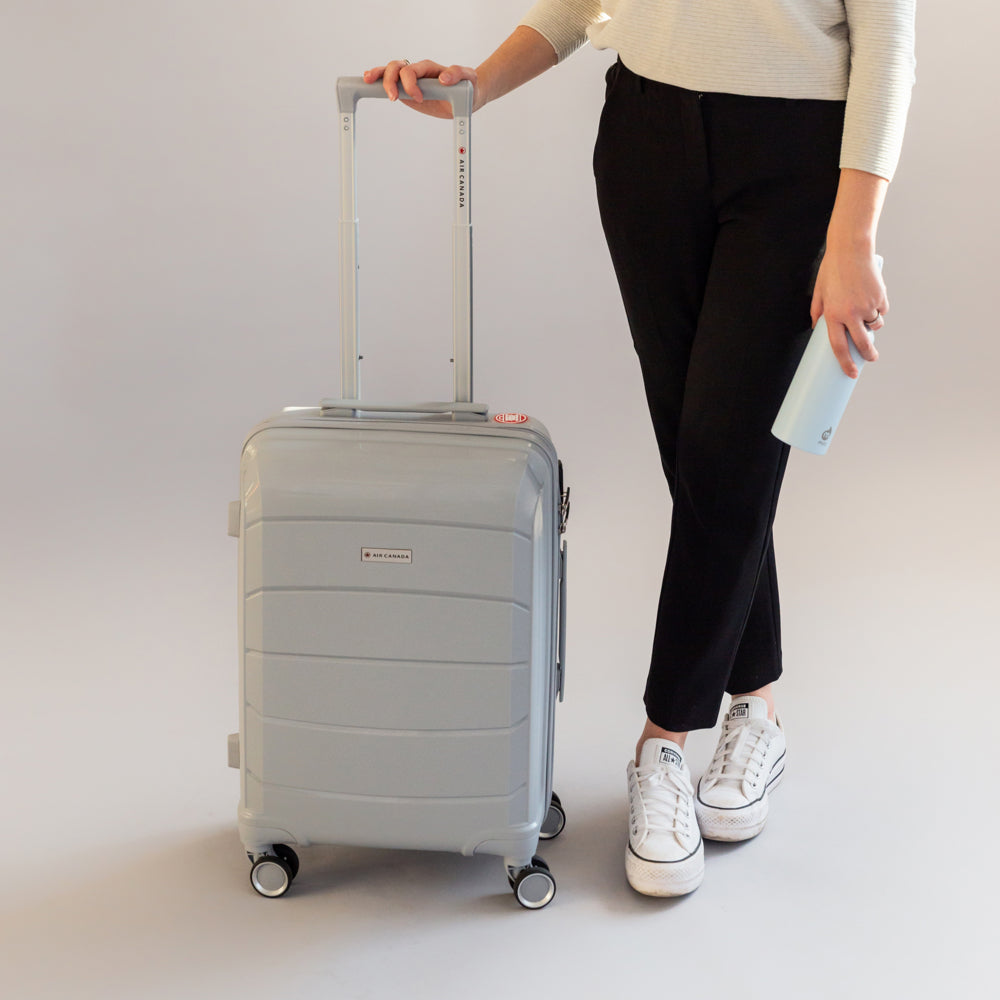 Air Canada Optimum 20" Hardside Carry-on Luggage - Spinner - Light Grey