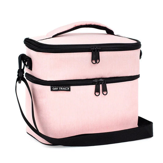 Off Track Lunch Box with 2 compartment - Pink