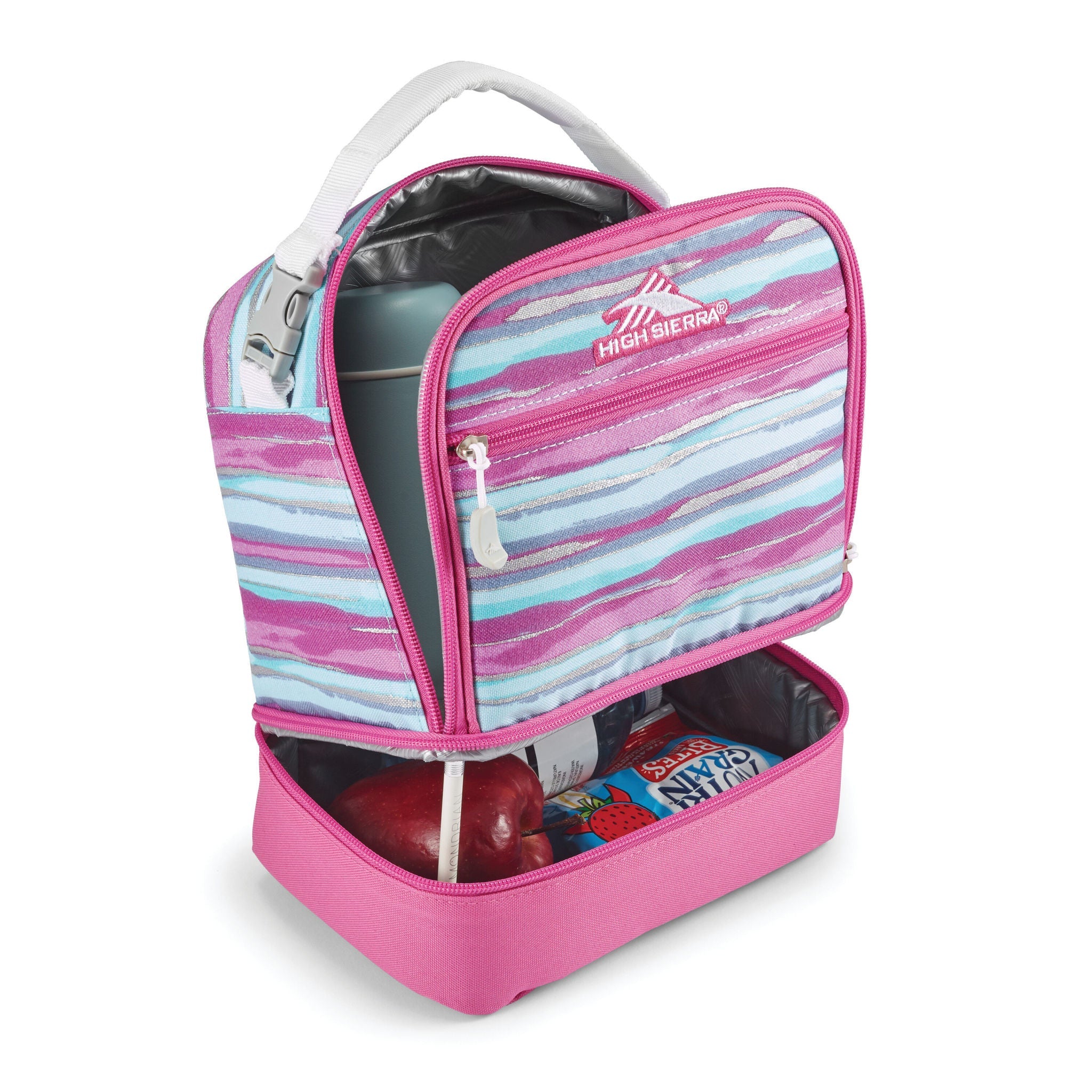 High Sierra Stacked Compartment Lunch Kit - Watercolor Stripes