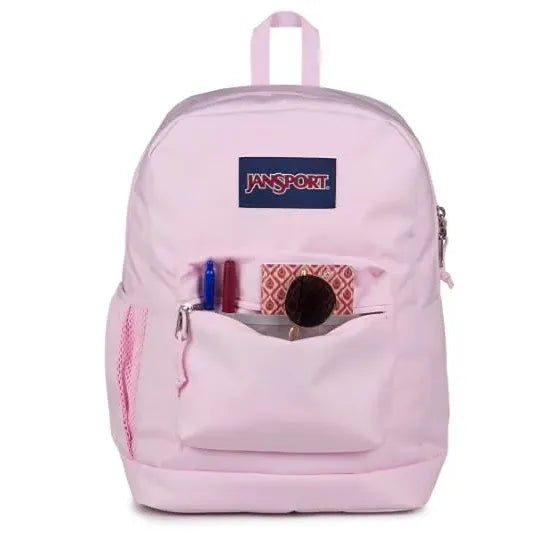 JanSport Cross Town Plus Laptop Backpack - Pink Ice