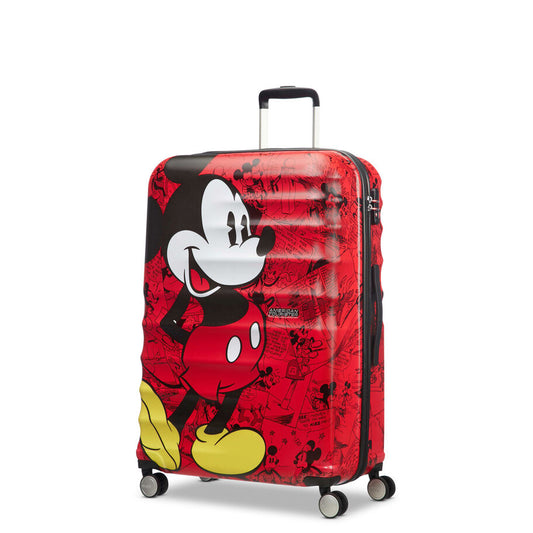 American Tourister Disney Wavebreaker Hardside Large Luggage - Mickey Comics Red