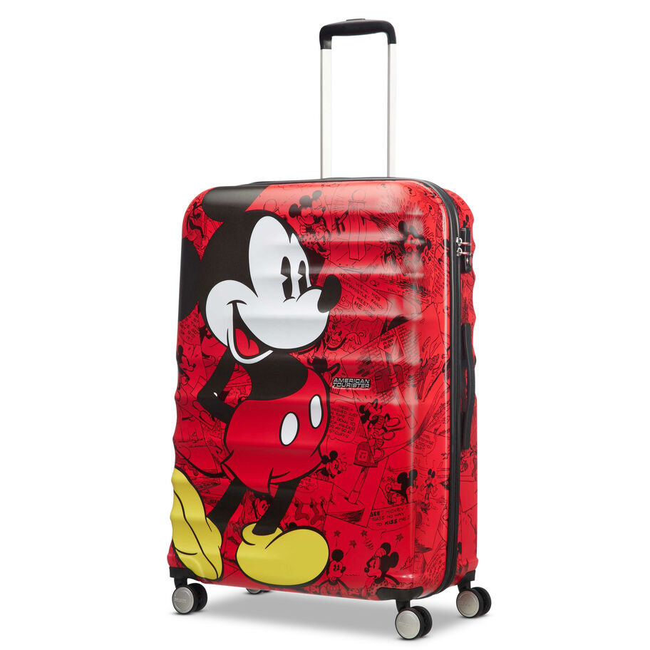 American Tourister Disney Wavebreaker Grand bagage rigide - Mickey Comics Rouge