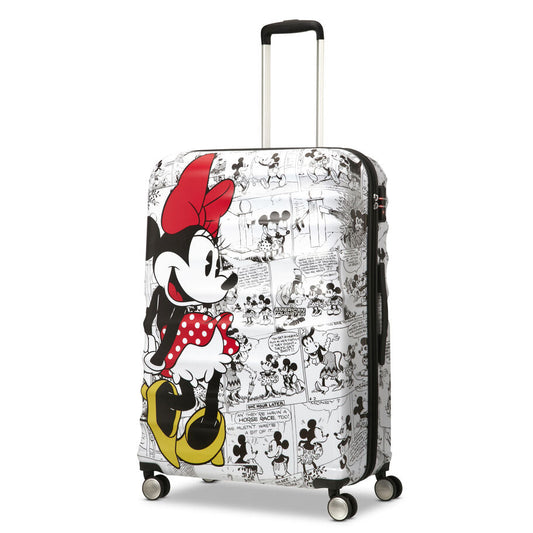 American Tourister Disney Wavebreaker Hardside Large Luggage - Minnie Comics White