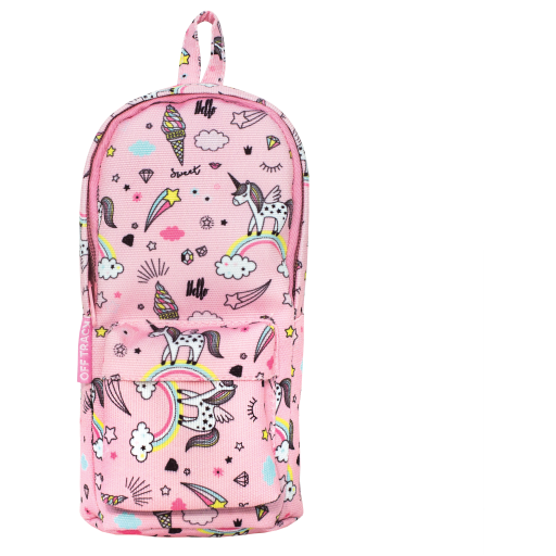 Off Track Pencil Case Backpack Style - Unicorn