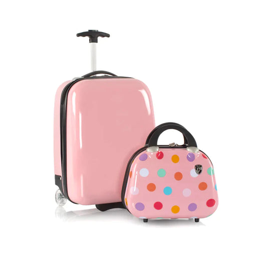 Ensemble de 2 valises rigides pour enfants Heys Fashion - Rose