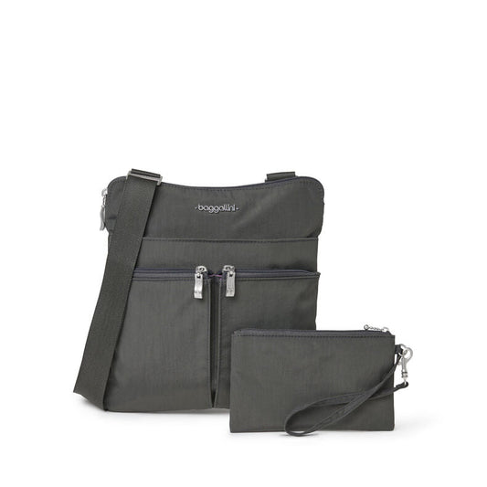 Baggallini Horizon Crossbody - Charcoal