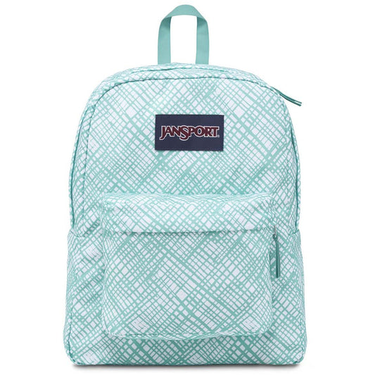 Sac à dos JanSport SuperBreak - Aqua Dash Jagged Plaid