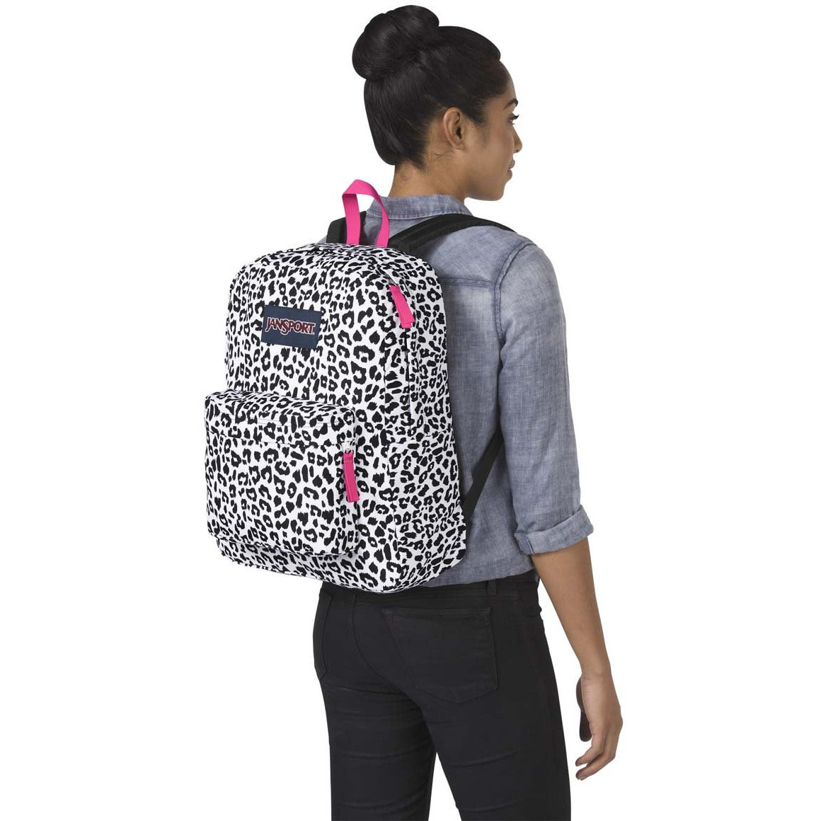 JanSport SuperBreak Backpack - White Leopard