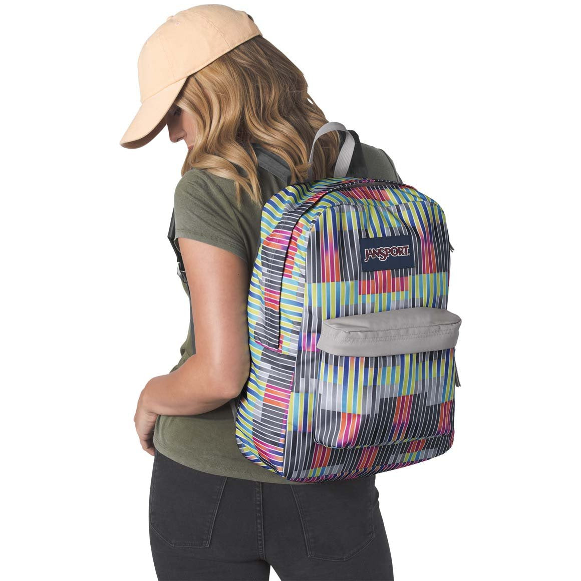 JanSport SuperBreak Backpack - Static Stripes