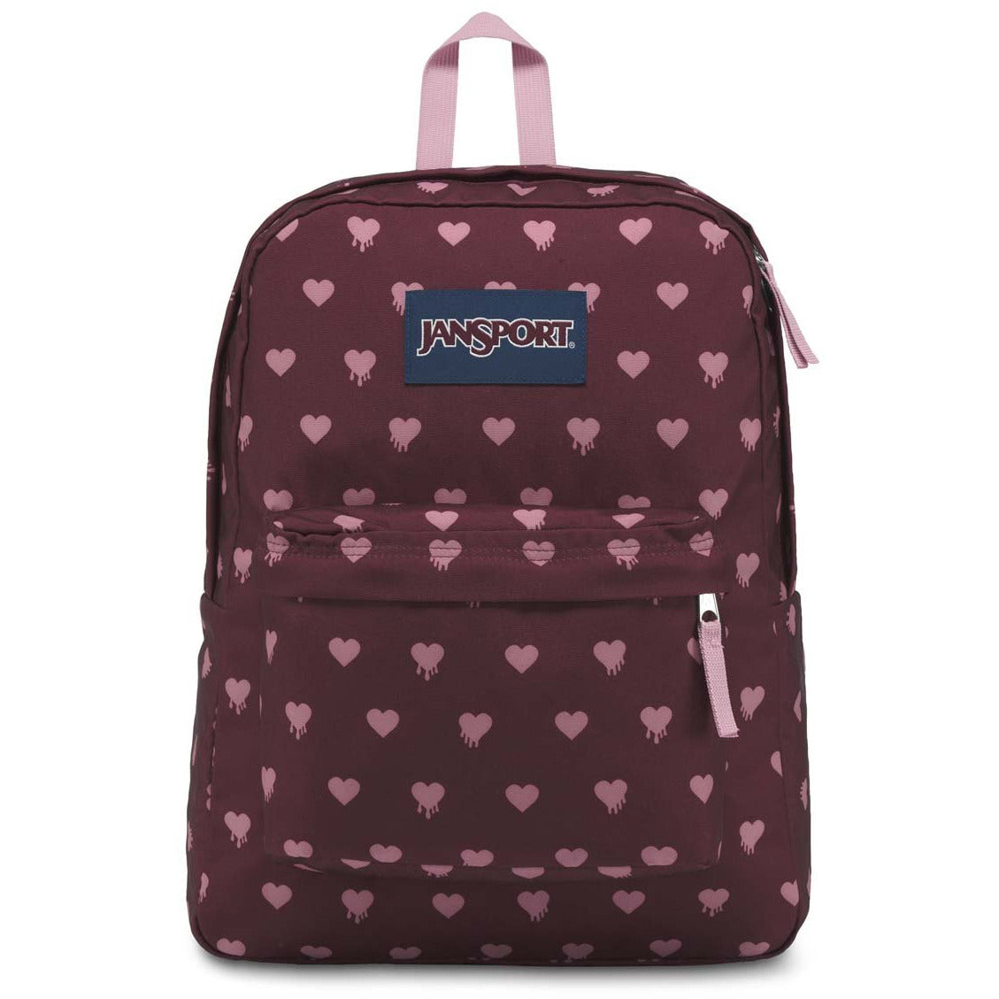 JanSport SuperBreak Backpack - Russet Red Bleeding Hearts