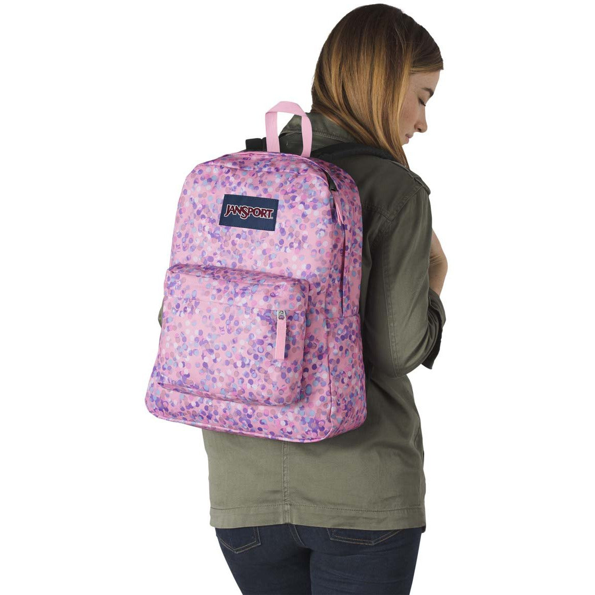 Sac à dos JanSport SuperBreak - Rose Sparkle Dot