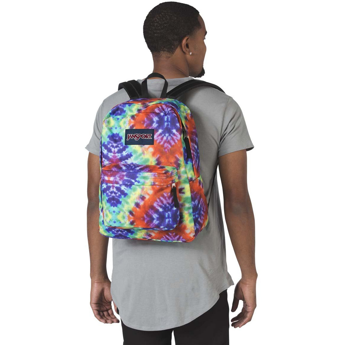 JanSport SuperBreak Backpack - Red/Multi Hippie Days