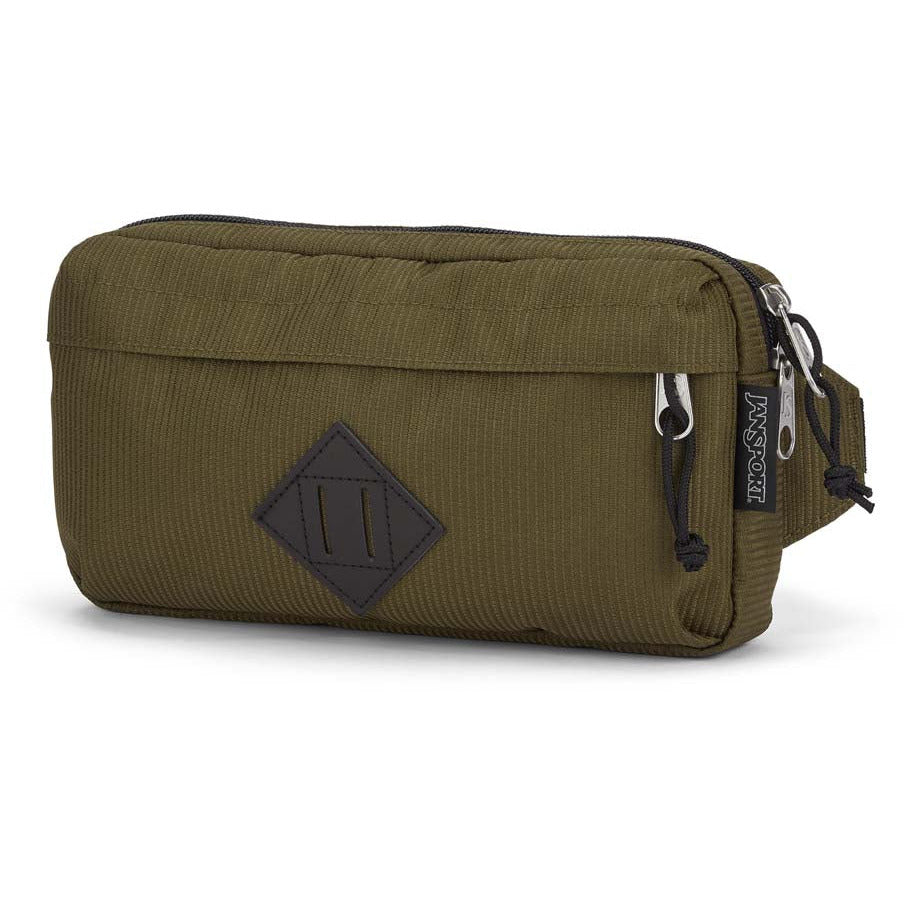 Sac banane JanSport - Tissage en cordes vert armée