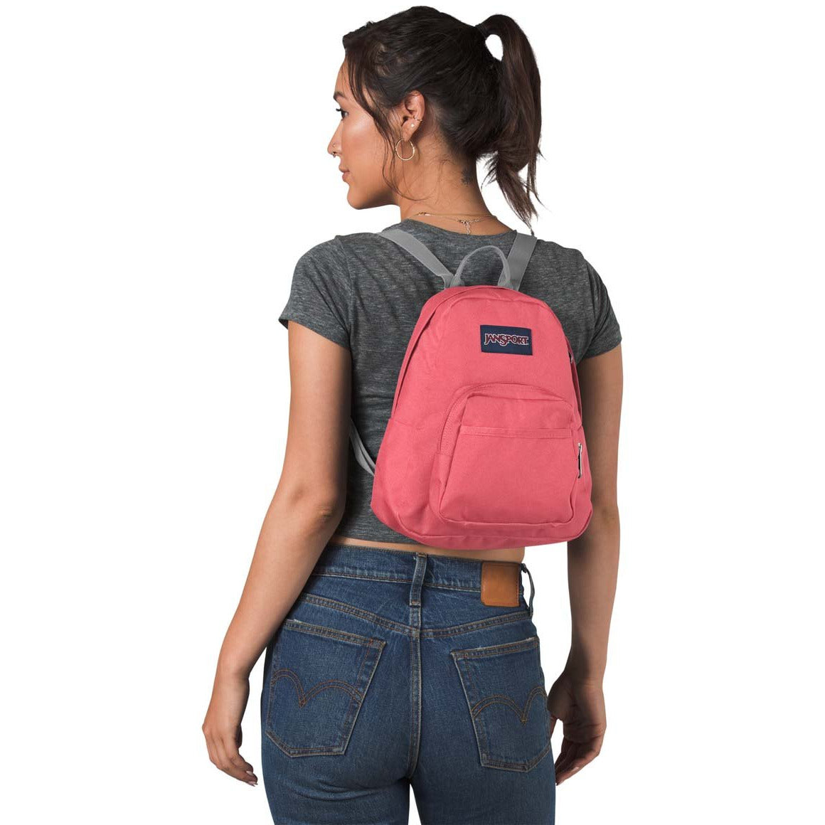 JanSport Half Pint Mini Backpack - Strawberry Pink