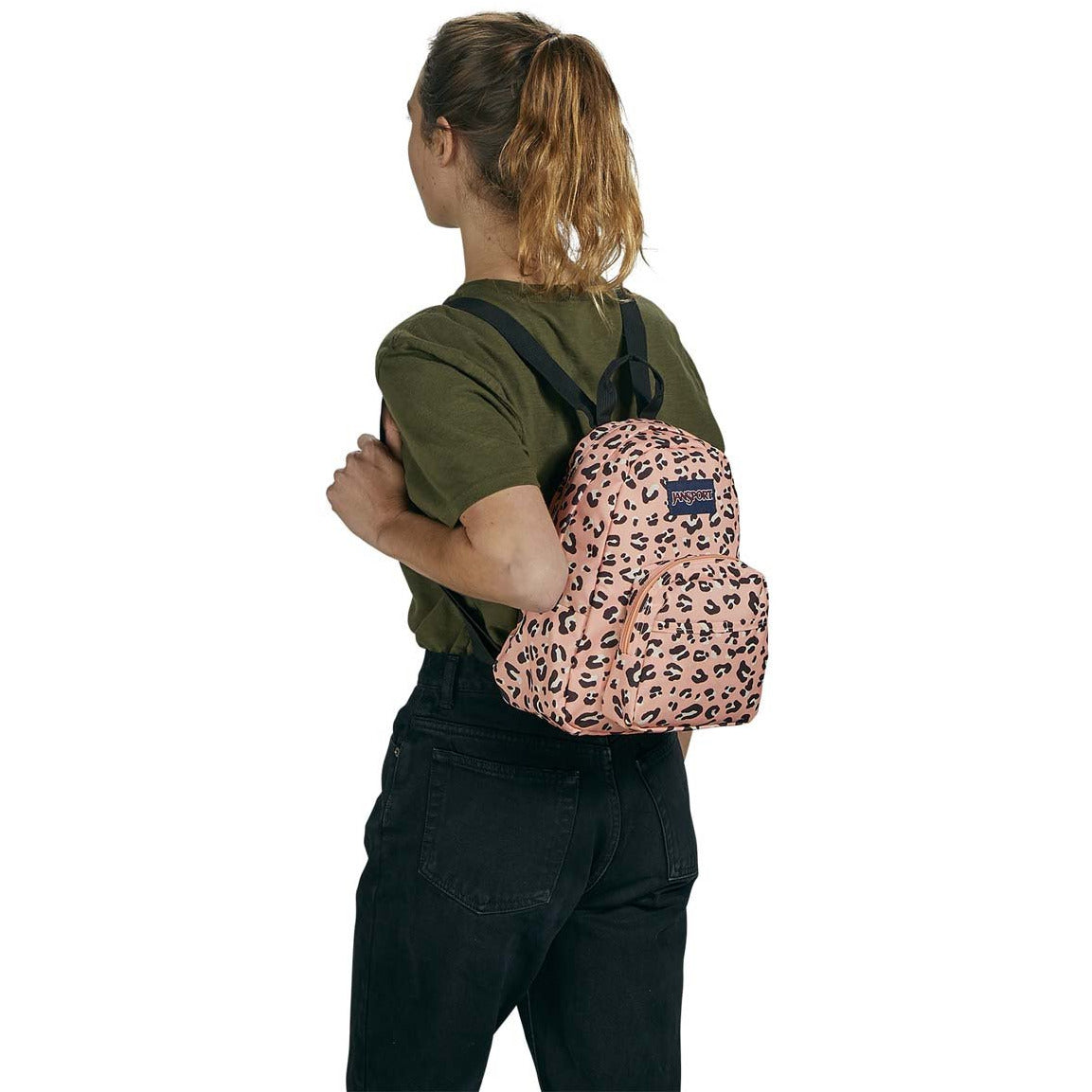 Mini sac à dos JanSport Half Pint - Chat de fête rose