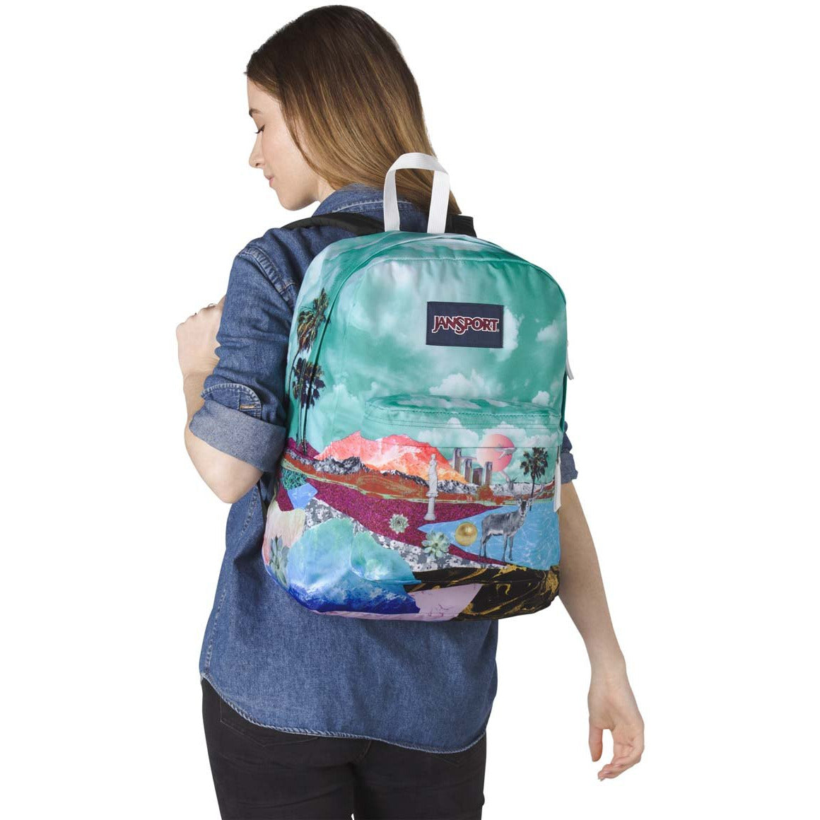 Sac à dos JanSport High Stakes 4M7 Collage Kingdom