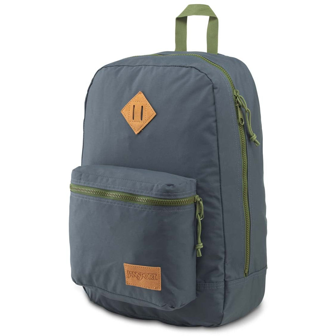 JANSPORT Super Lite Backpack -Dark Slate W/New Olive