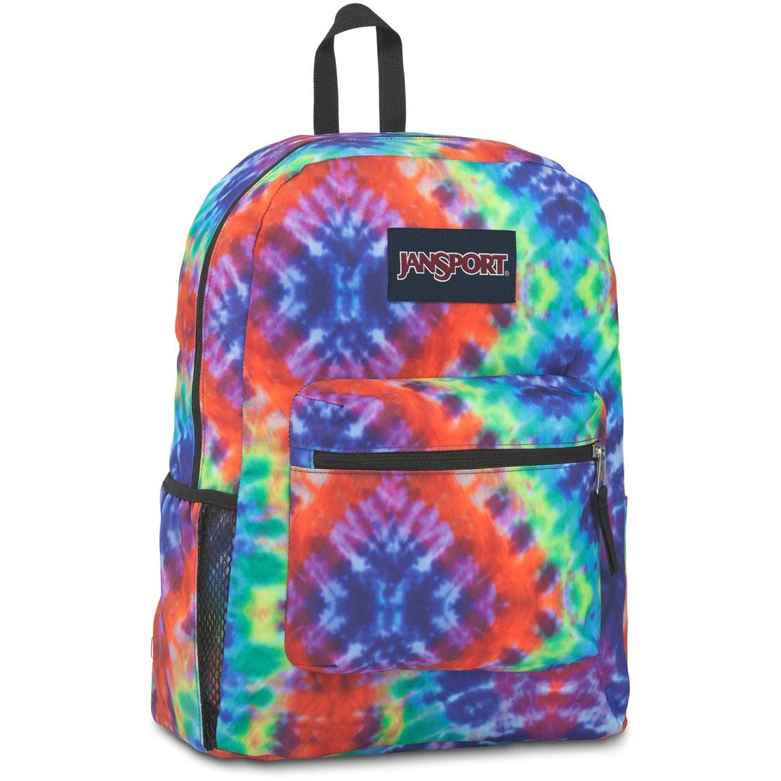 JanSport Cross Town Backpack – Red Multi Hippie