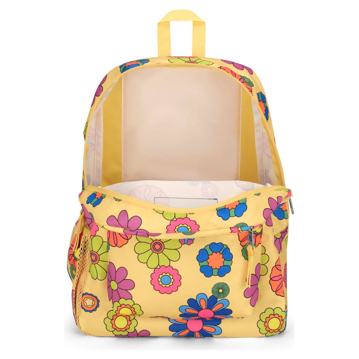 NWT JanSport Cross Town Backpack Power to the Flower Floral Retro JanSport Cross Town Backpack – Power To The Flower main image 3