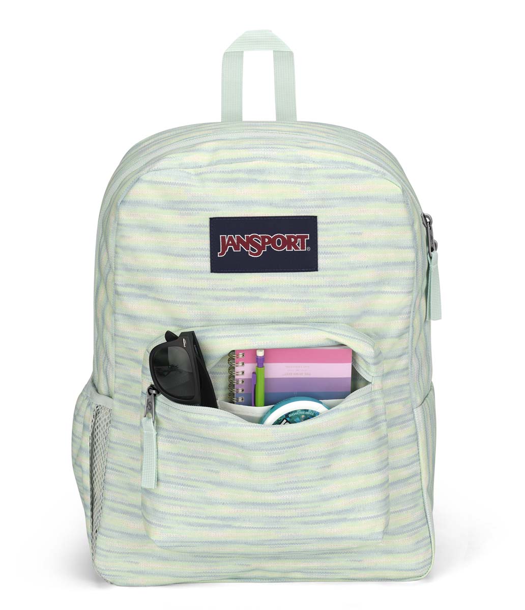 Sac à dos JanSport Cross Town – 70S Space Dye Menthe Fraîche