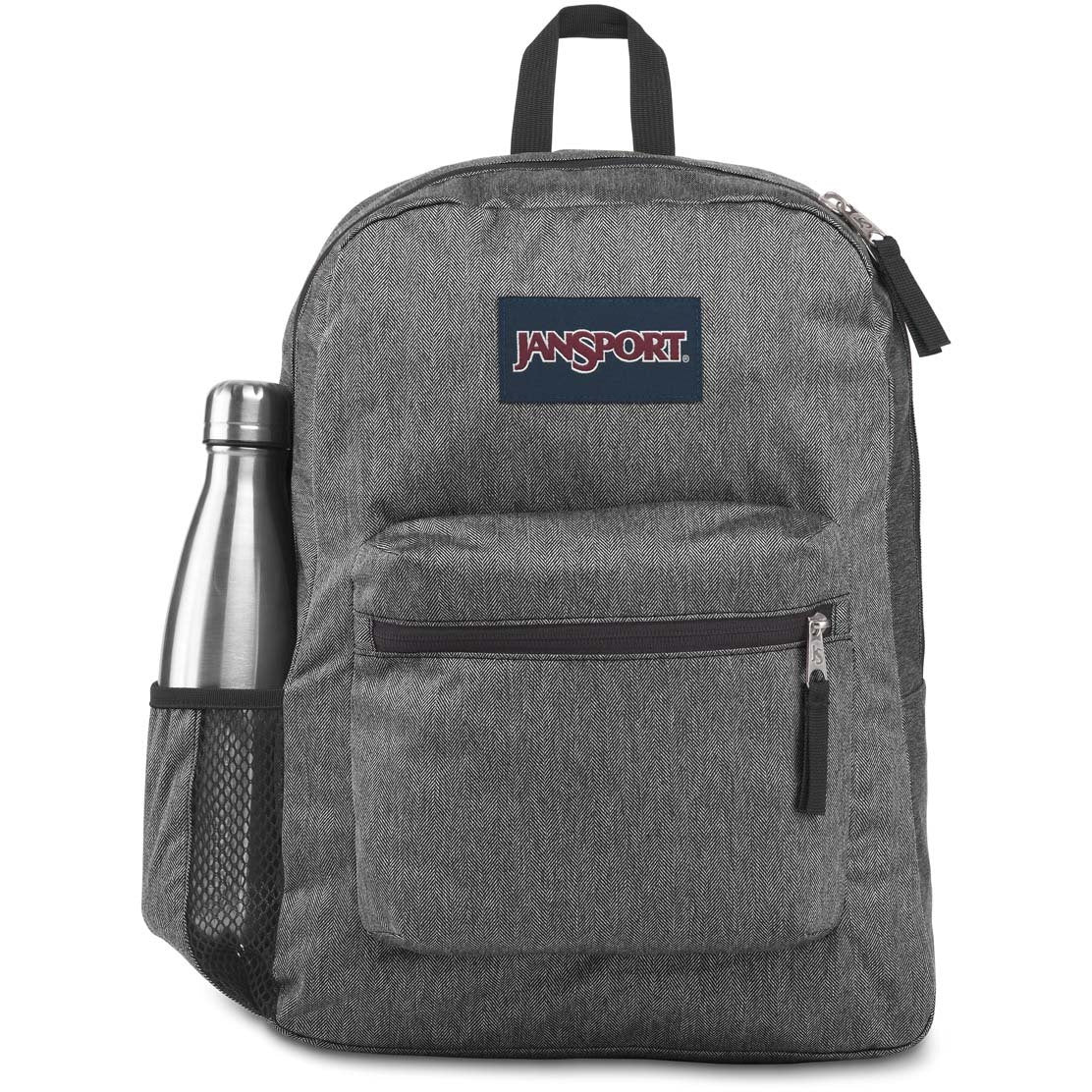 Sac à dos JanSport Cross Town Remix – Noir Blanc Herri